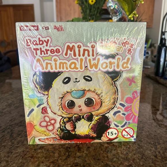 Baby Three Other - 6 Baby Three Mini Animal World Plush Toy Pendant Boxes- Large Box of 6 Unopened